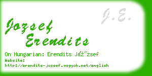 jozsef erendits business card